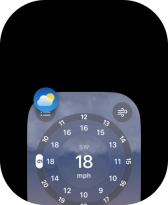 Slide your finger left on the required application.