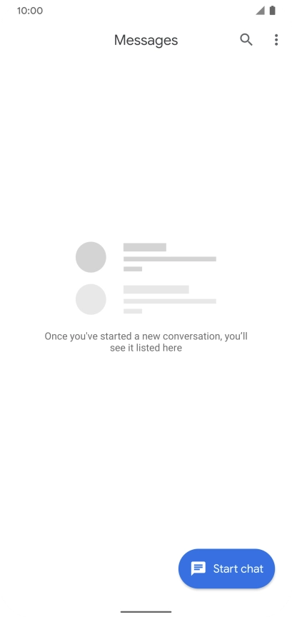 Press Start chat.