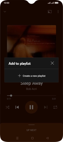 Key in a name for the playlist and press Create a new playlist.