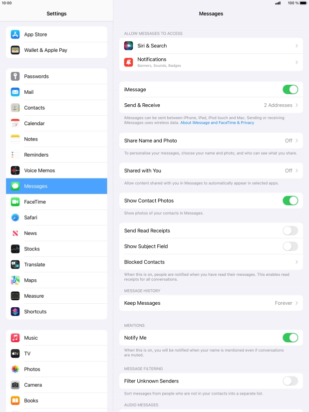 Press the Home key to return to the home screen.
