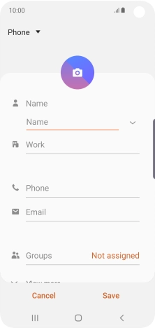 Press the address book drop down list.
