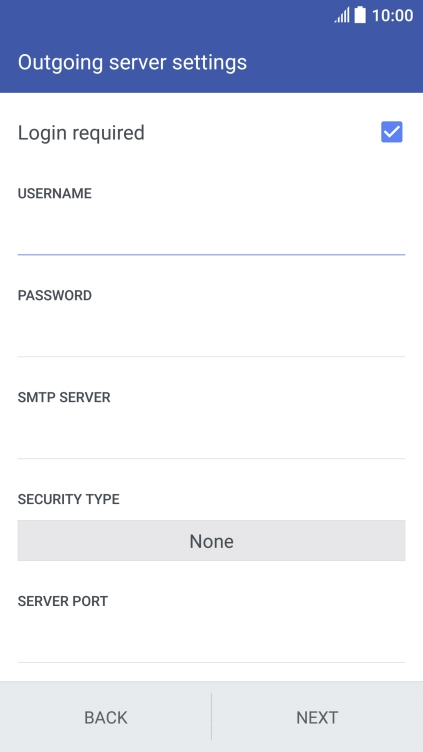 Press the field below 