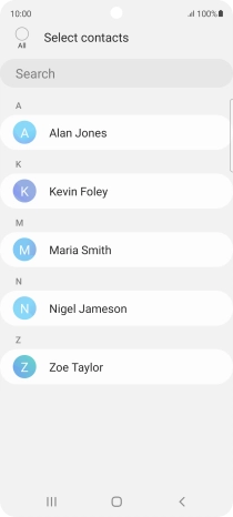 Press the field above 