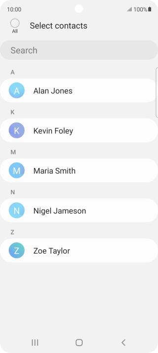 Press the field above 