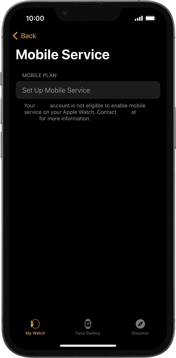 On your phone: Press Set Up Mobile Service and follow the instructions on the screen to set up mobile data.