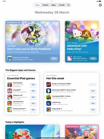 Press the search icon.