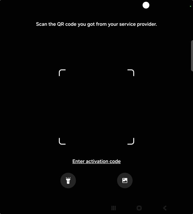 Place the QR code you've received inside the phone camera frame to scan the code.