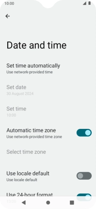 Press the Home key to return to the home screen.