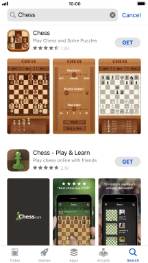 Press the required app.