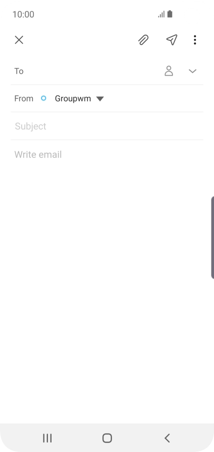 Press To and key in the first letters of the recipient's name.