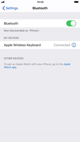 Press the Home key to return to the home screen.