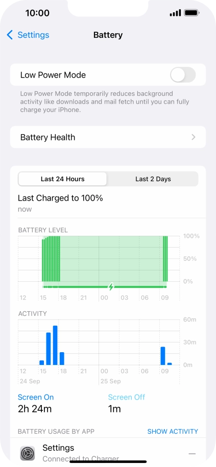 Press Battery Health.
