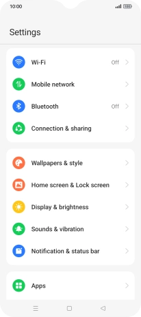 Press Mobile network.