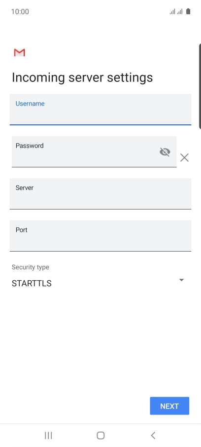 Press the field below 