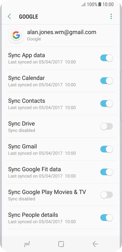 Press the Home key to return to the home screen.