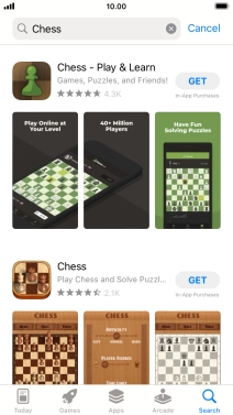 Press the required app.