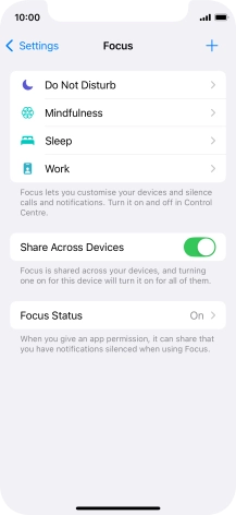 Press Do Not Disturb.