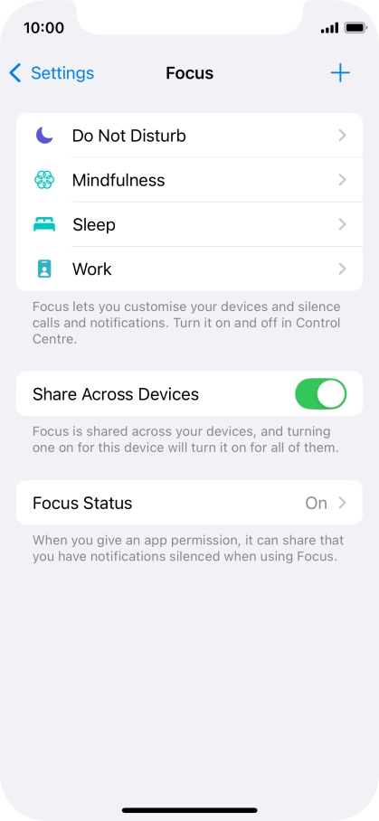 Press Do Not Disturb.