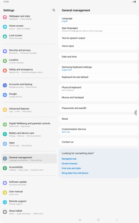 Press Date and time.