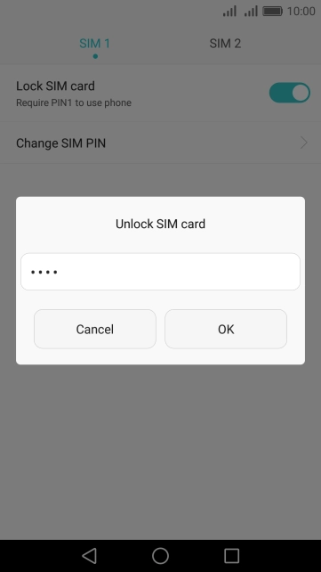 Key in your PIN and press OK.