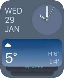 Press and hold anywhere on the screen.