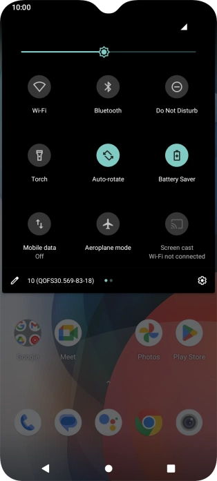 Press the Home key to return to the home screen.