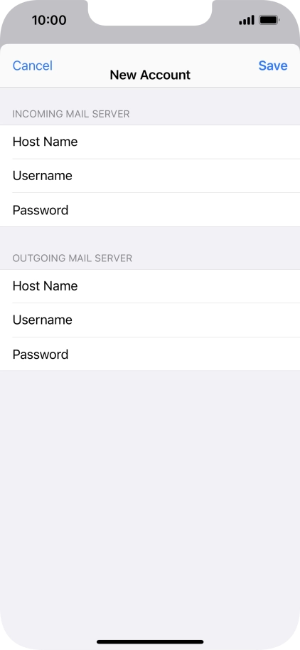 Press Save. Your email account has now been set up. To select more settings for incoming and outgoing server, proceed with the following steps.