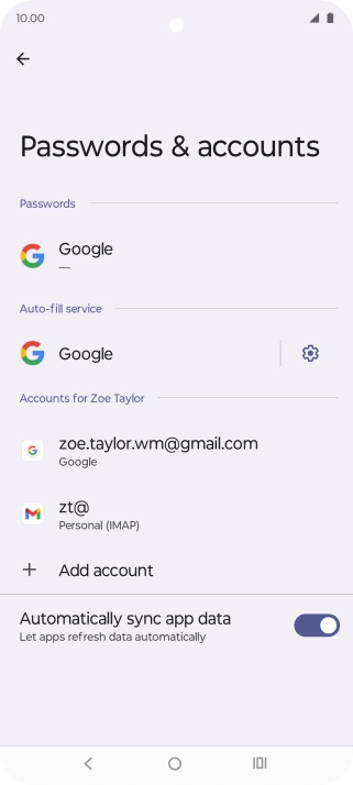Press the Home key to return to the home screen.