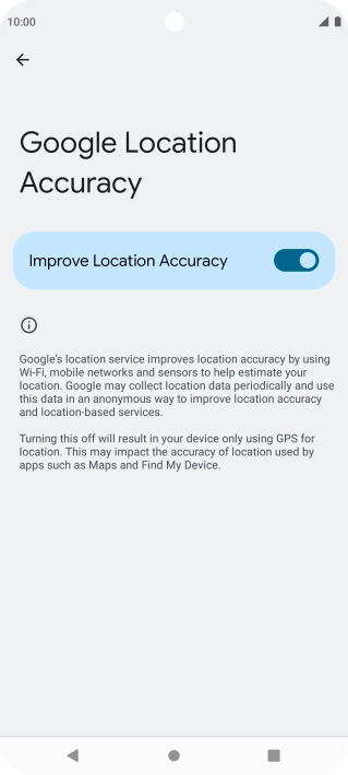 If you press the indicator next to 