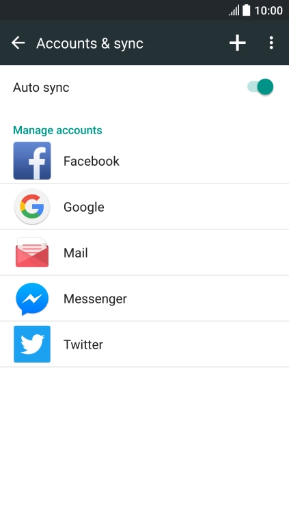 If this screen is displayed, you email account has been recognised and set up automatically. Follow the instructions on the screen to key in more information and finish setting up your phone.