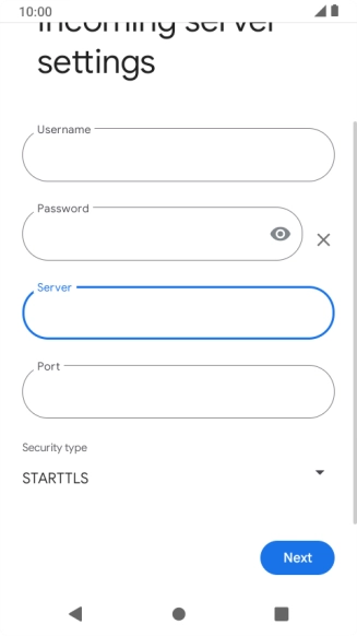 Press the field below 