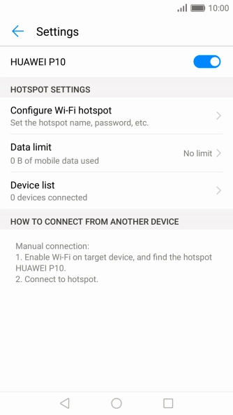 Press the Home key to return to the home screen.