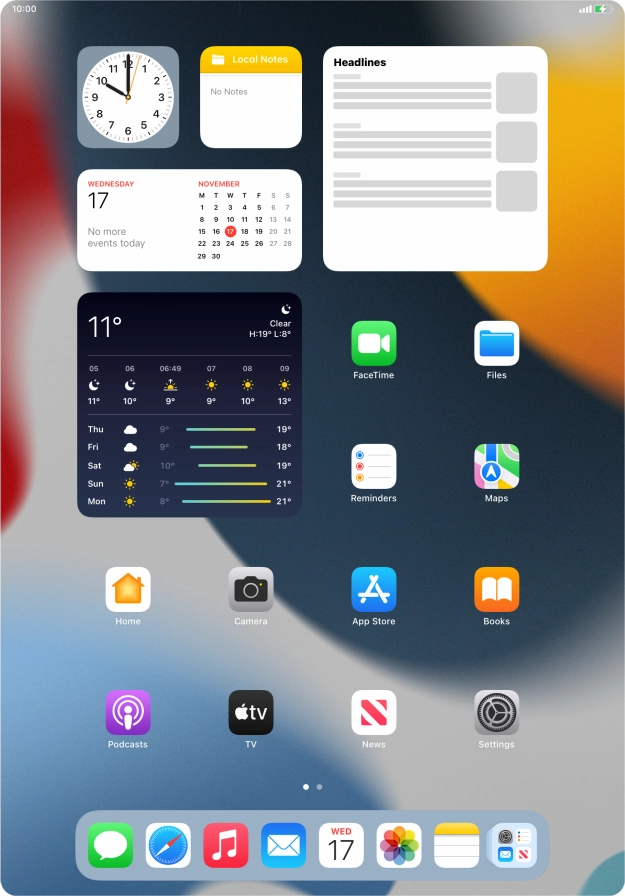 When the battery charging icon is displayed, the battery is charging.