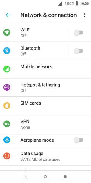 Press Mobile network.