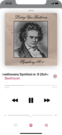 Press arrow right to go to the next audio file.