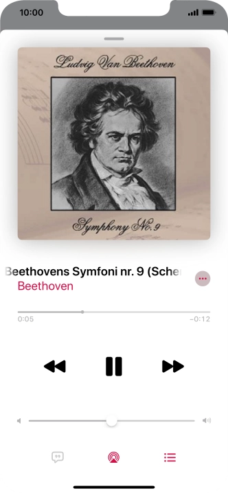Press arrow right to go to the next audio file.