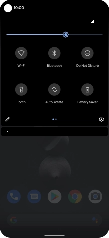Press the settings icon.