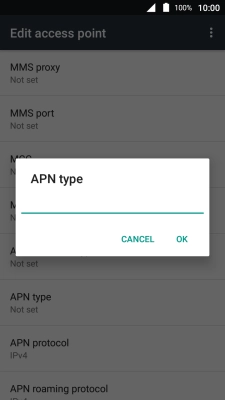 Key in mms and press OK.