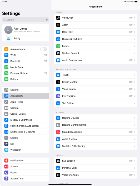 Press the required category below 