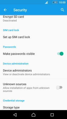 Press Set up SIM card lock.
