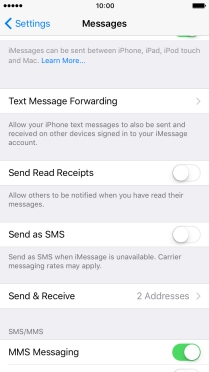 Press the Home key to return to the home screen.