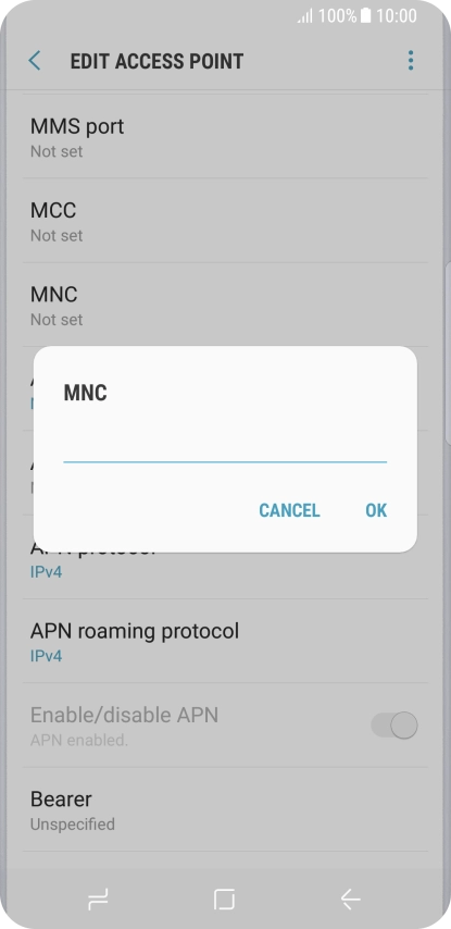 Key in 03 and press OK.