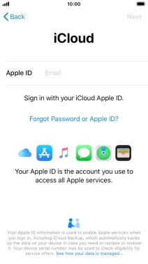 Press the field next to 