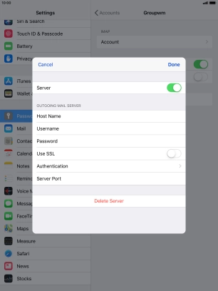 Press Authentication.