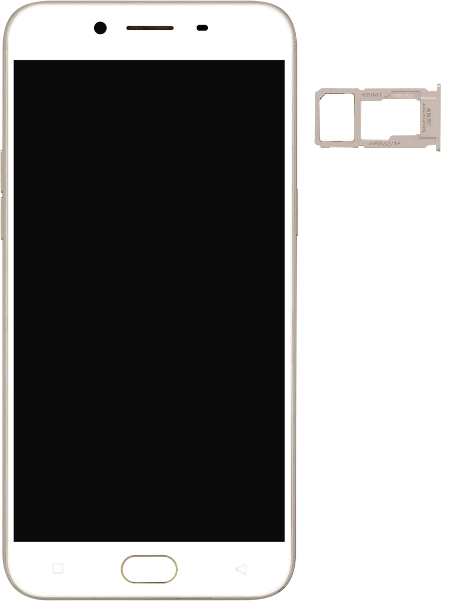 Turn your SIM so the angled corner of the SIM matches the angled corner of the SIM holder and place your SIM in the SIM holder.