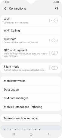 Press Mobile networks.