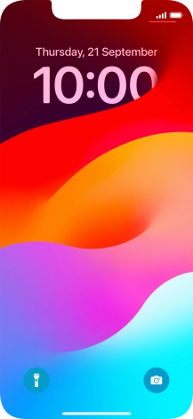 Press and hold anywhere on the lock screen.