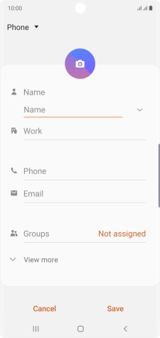 Press the address book drop down list.