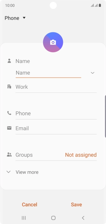 Press the address book drop down list.