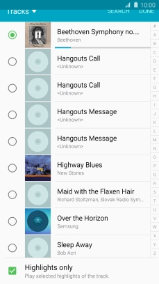 Once you've found a ring tone you like, press DONE.